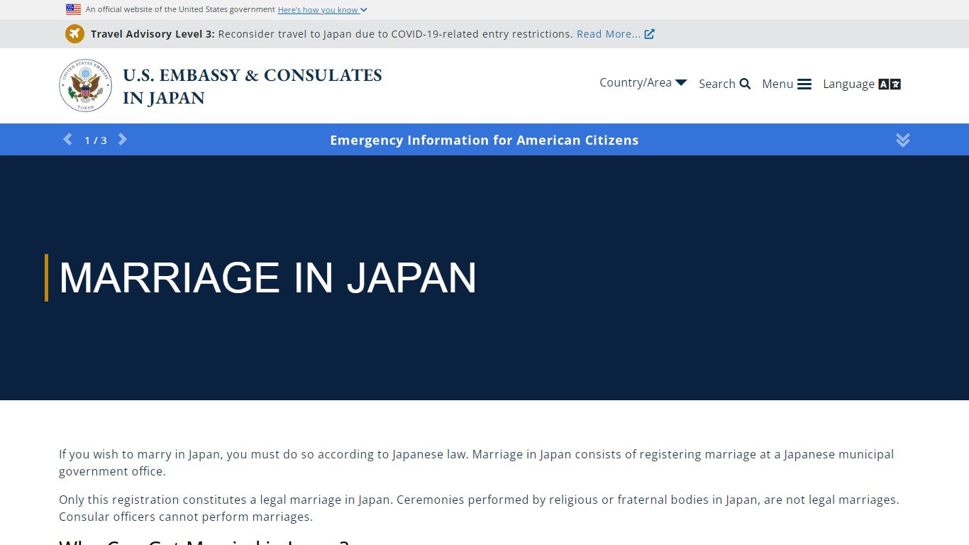 Marriage in Japan - U.S. Embassy & Consulates in Japan