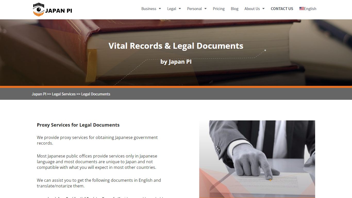 Legal Documents - Japan PI